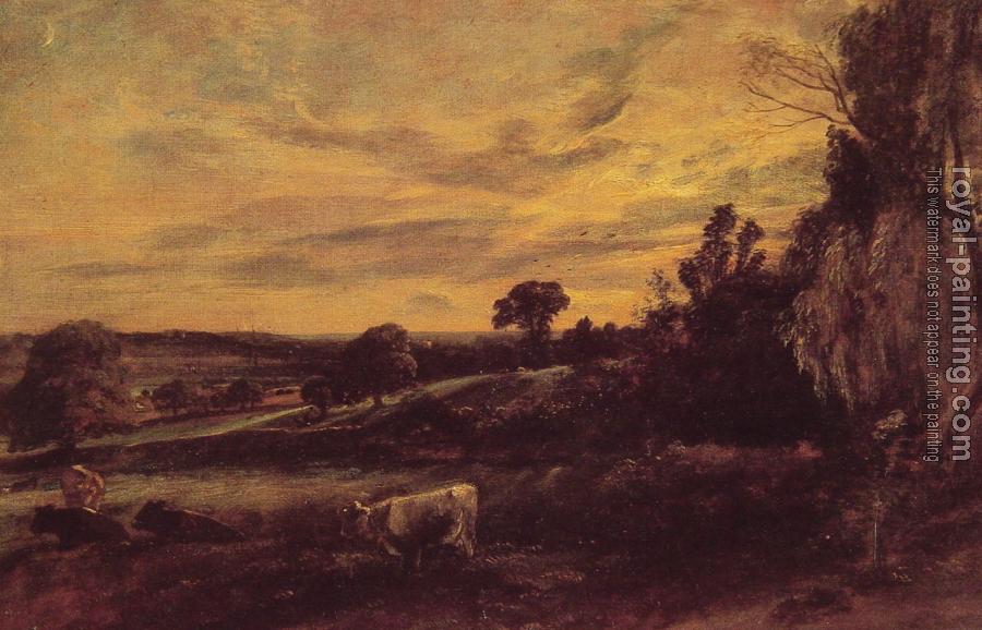 John Constable : Landscape Evening